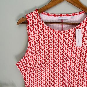 New York and Company Geo Print Fit & Flare Dress NWT Size L